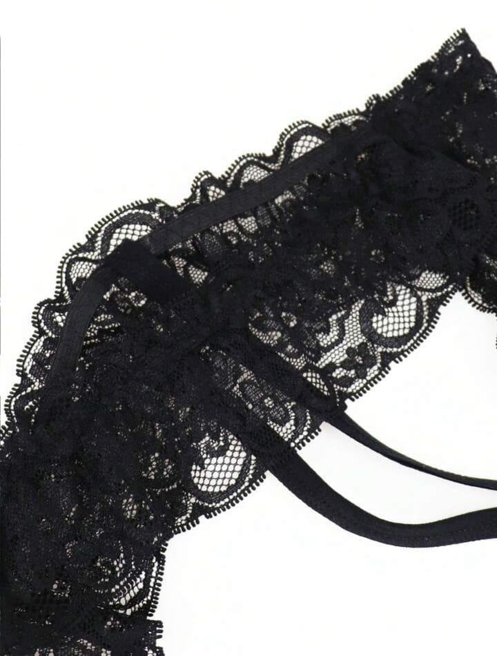 Noir Lace Sculpt Thong